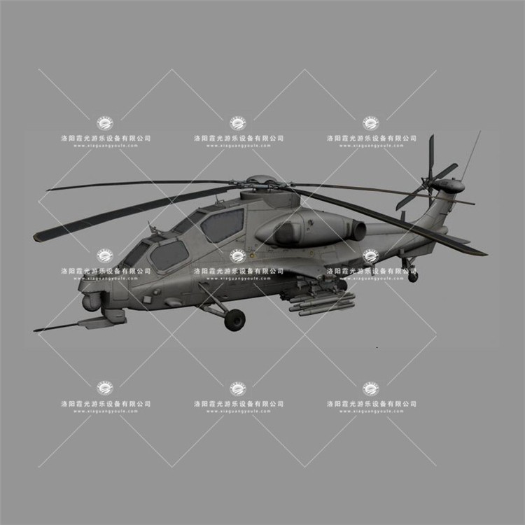 百色武装直升机3D模型